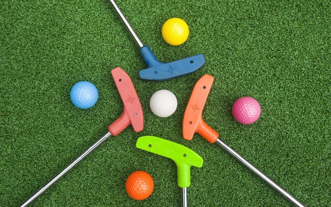 artificial grass golf ball